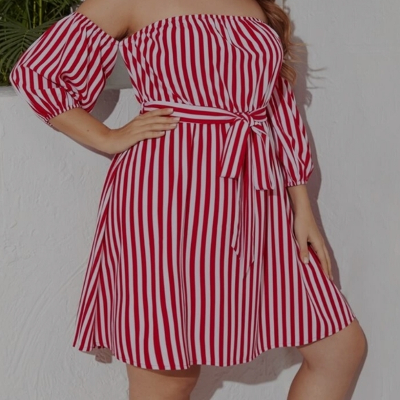 SHEIN Dresses & Skirts - Plus size Stripped Dress